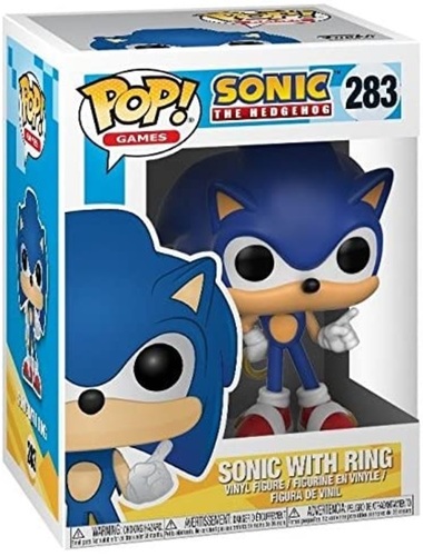 בובת פופ משחקים: סוניק הקיפוד - סוניק עם טבעת -Funko POP!: Games - Sonic The Hedgehog - Sonic w Ring #283 
