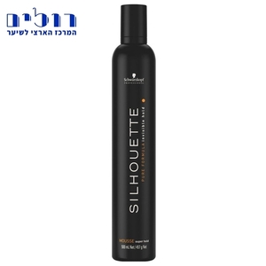 מוס שווצקופף סילואט סופר הולד - Schwarzkopf SILHOUETTE MOUSSE | 500ml