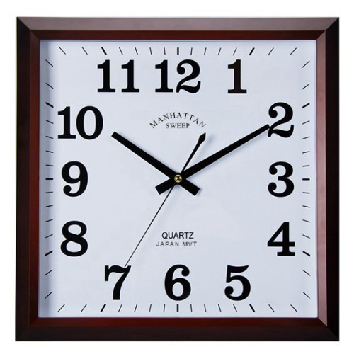 שעון קיר מרובע - אשרם דגם: 9766