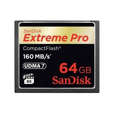 כרטיס זיכרון SanDisk Extreme Pro SDCFXPS-064G 64GB Compact Flash סנדיסק