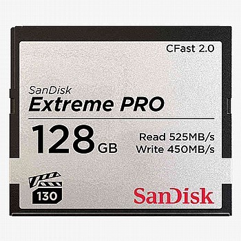כרטיס זיכרון SanDisk Extreme Pro Extreme Pro CFast 2.0 128GB sdcfsp-128gb 128GB Compact Flash סנדיסק