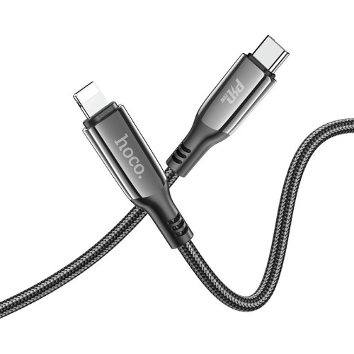כבל טעינה וסינכרון עם תצוגה Hoco S51 Usb to Lightning 5A 1.2m