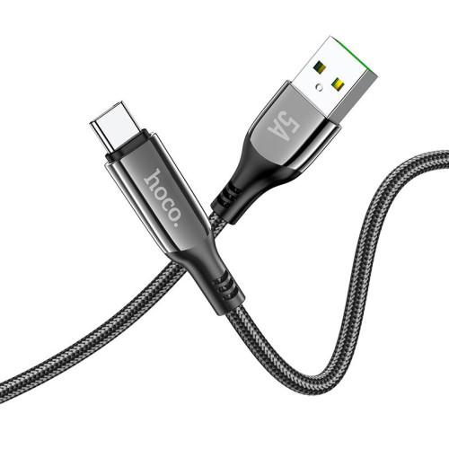 כבל טעינה וסינכרון עם תצוגה Hoco S51 Usb to Type-c 5A 1.2m