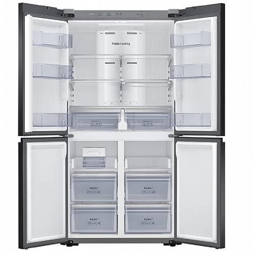 מקרר 4 דלתות 644 ליטר Samsung RF70A9115WH Bespoke זכוכית לבנה סמסונג