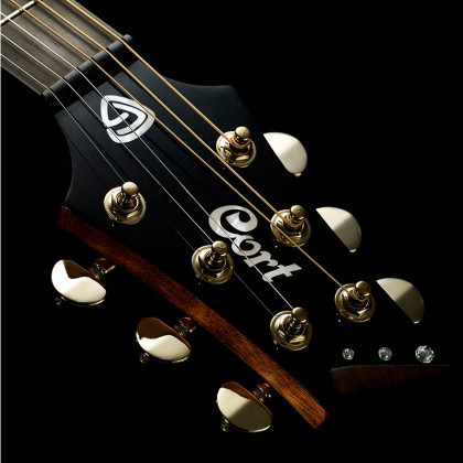 גיטרה אקוסטית מוגברת עם ארגז Cort RT LUXE FRANK GAMBALE