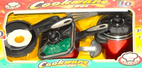 ערכת בישול 10 חלקים הכוללת סירים וכלי בישול