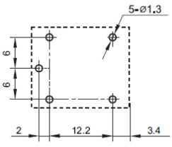 ממסר 9V DC מיתוג 10A 1XC.O