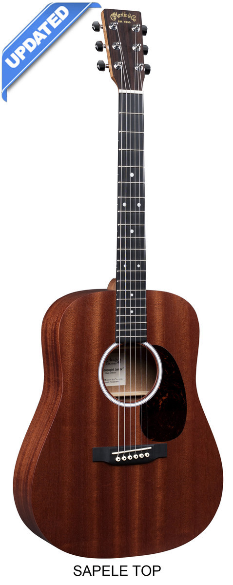גיטרה אקוסטית מוגברת + נרתיק MARTIN DJR10E-01 SAPELE