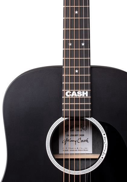גיטרה אקוסטית מוגברת + נרתיק MARTIN DX JOHNNY CASH