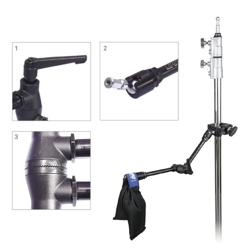Kupo KCP-101 זרוע MAX מג׳יק ארם RATCHETED HANDLE