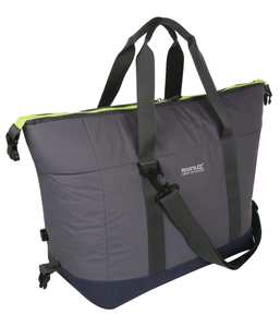 צידנית מתנפחת 25 ליטר עם בטנה תרמית קלה לניקוי - צבע אפור ושחור