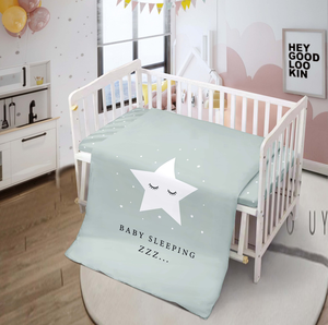 סט מצעים 100% כותנה- למיטת תינוק/מעבר - דגם: 63451 Star Baby Sleeping 