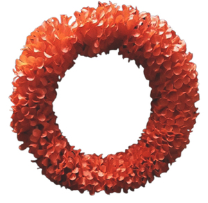 חישוק פרחים אדום 32 ס"מ