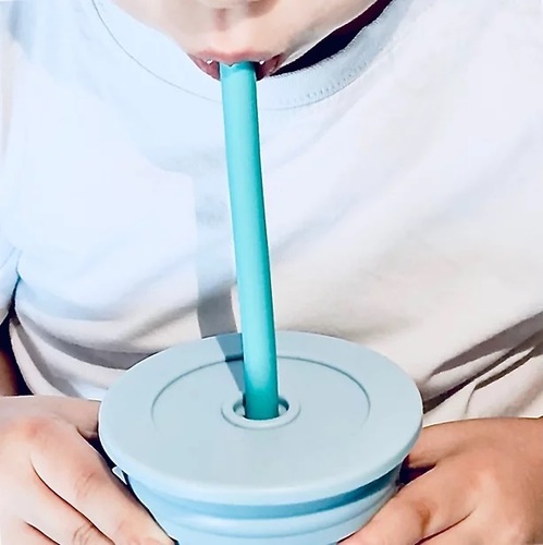 סט שתייה וחטיפים תכלת MINIKOIOI
