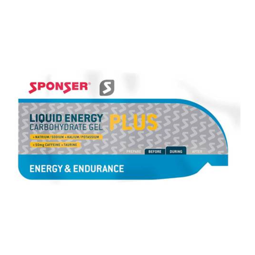SPONSER Liquid Energy Plus - Carbohydrate Gel with Caffeine - Sachet - 35g