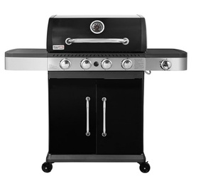 גריל גז ELEGANT 4B + כירת צד גריל בעיצוב יוקרתי royal gourmet U.S.A