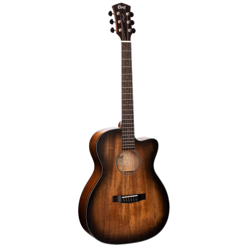 גיטרה אקוסטית מוגברת + נרתיק CORT CORE-OC AMH OPBB Mahogany