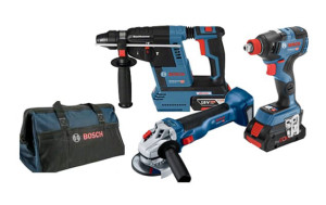 סט 3 כלים GWS 18V-10,GDX 18V-200C,GBH 18V-26  + תיק