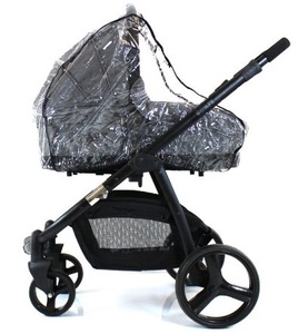 כיסוי גשם ורוח לסל שכיבה (אמבטיה) של עגלת תינוק