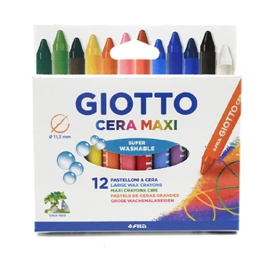 GIOTTO צבעי שעווה 12 גוונים