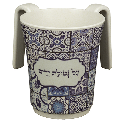 נטלה במבו עיטורים גווני כחול 14 ס"מ