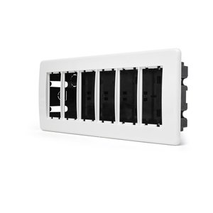 עמדת HOME & OFFICE תחת הטיח 12 מודול, ללא אביזרים Nisko
