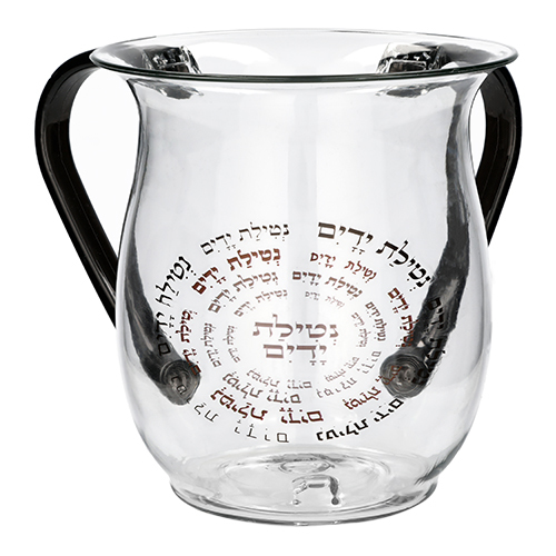 נטלה אקריליק מהודרת עם ידיות שחורות 13 ס