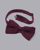 פפיון -  Burgundy Silk Knitted Bow Tie