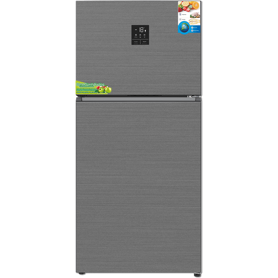 מקרר 2 דלתות מקפיא עליון Luxor LUX NF 615 INOX נירוסטה