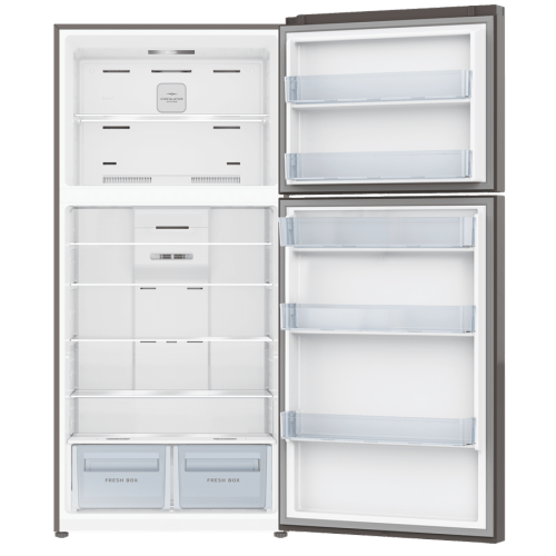 מקרר 2 דלתות מקפיא עליון Luxor LUX NF 615 INOX נירוסטה