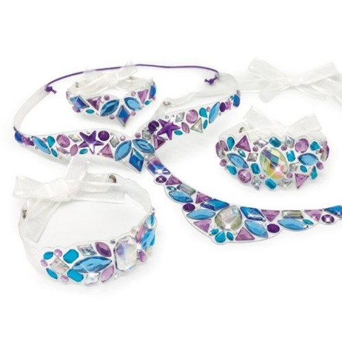 ערכת יצירה נבולוס מנצנצת להכנת תכשיטי צמידים ושרשראות עם מבחר אבני חן מבריקות וקסומות 