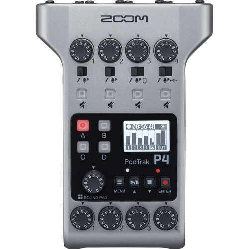 מקליט סאונד מקצועי Zoom PodTrak P4