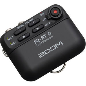 מקליט מקצועי עם מיקרופון דש Zoom F2-BT יבואן רשמי