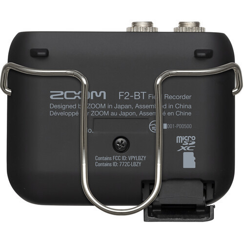 מקליט מקצועי עם מיקרופון דש Zoom F2-BT