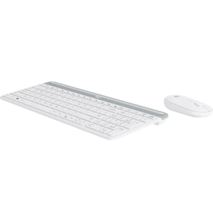 מקלדת דקה ועכבר מבית LOGITECH דגם MK470 בצבע לבן