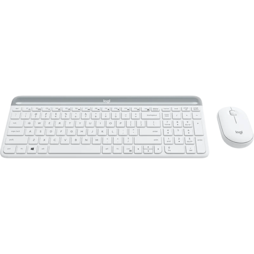 מקלדת דקה ועכבר מבית LOGITECH דגם MK470 בצבע לבן