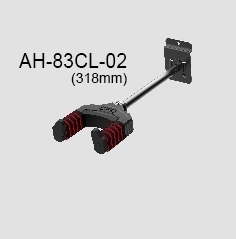 מתלה קיר לגיטרה לקיר מחורץ AH-83 מבית AROMA