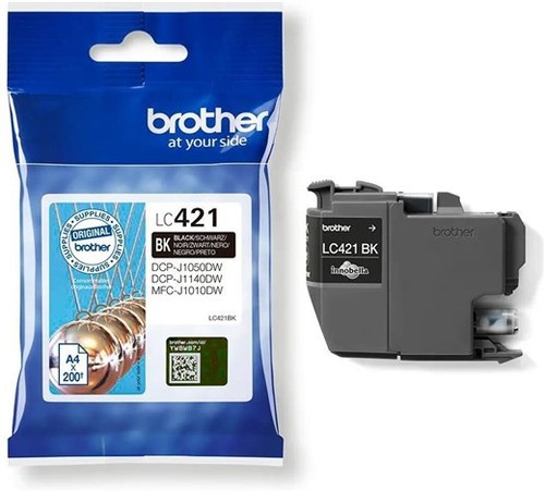 ראש דיו שחור מקורי Brother LC421BK