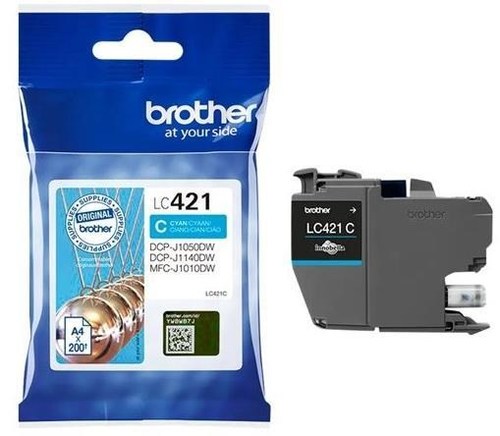 ראש דיו כחול מקורי Brother LC421C