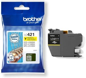 ראש דיו צהוב מקורי Brother LC421Y