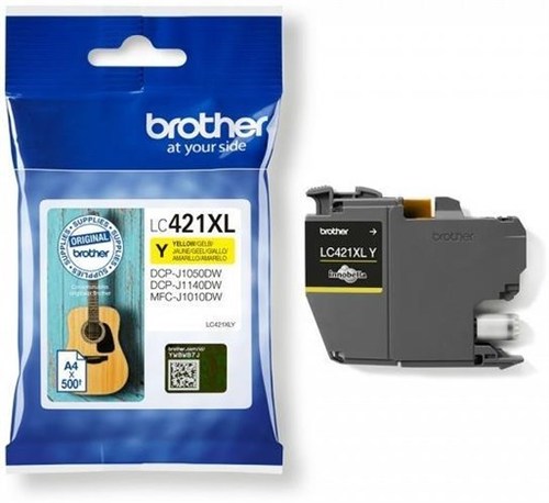 ראש דיו צהוב מקורי Brother LC421XLY