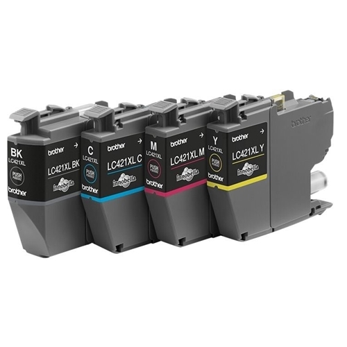 סט 4 ראשי דיו מקוריים Brother LC421XL