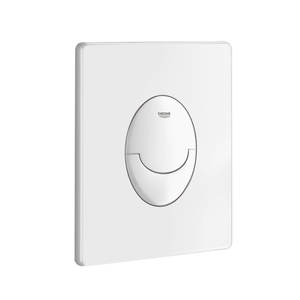 לחצן גרואה אובלי 38505SHO לבן מבריק GROHE 