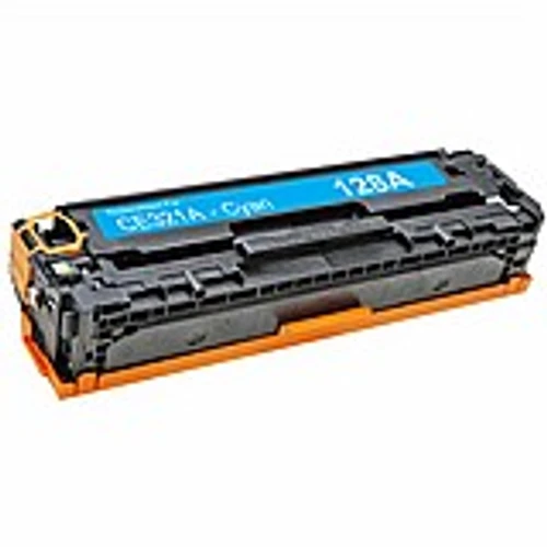 משלוח עם שליח חינם - טונר פרימיום תואם HP 128A CE321A כחול/ציאן (1,300 דף)