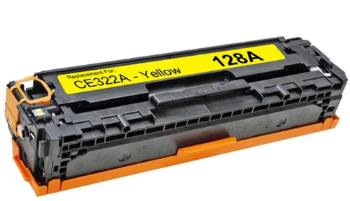 משלוח עם שליח חינם - טונר פרימיום תואם HP 128A CE322A צהוב (1,300 דף)