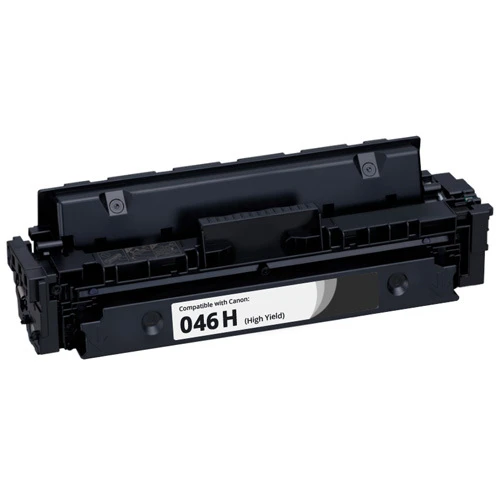 משלוח עם שליח חינם - טונר פרימיום תואם Canon CRG-046HBK שחור (6,300 דף)