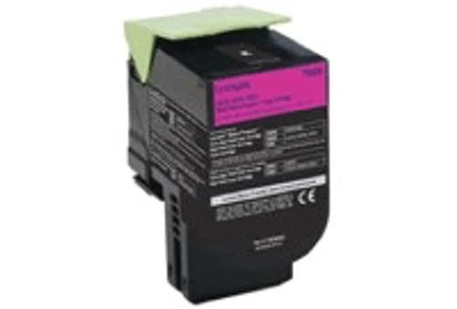 משלוח עם שליח חינם - טונר פרימיום תואם Lexmark 70C8HM0 אדום/מג'נטה (3,000 דף)