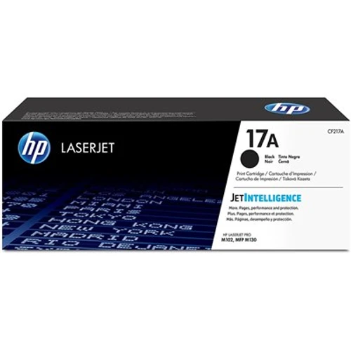 טונר שחור מקורי HP CF217A 17A (הספק 1,600 דף)