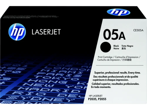 טונר שחור מקורי HP CE505A 05A (הספק 3,000 דף)