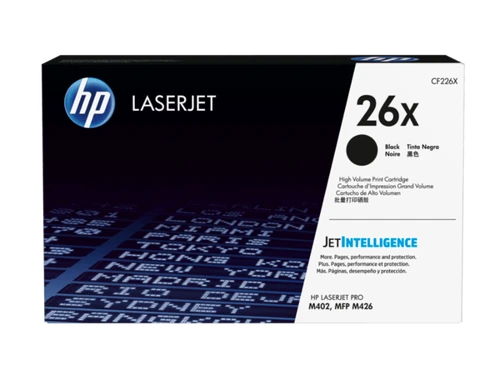טונר שחור מקורי HP CF226X 26X (הספק 9,000 דף)